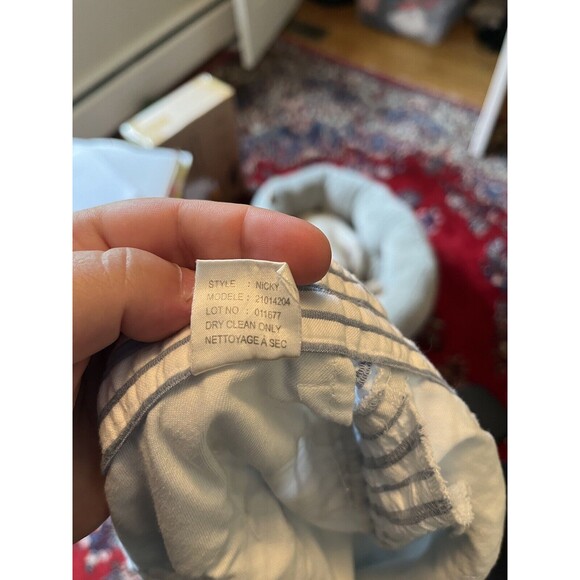 Theory Women’s Blue & White Striped Trousers With Pockets Size 30 - Picture 11 of 12